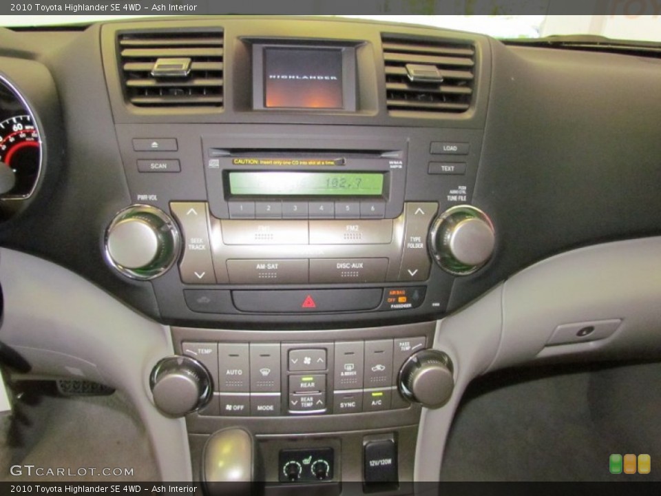 Ash Interior Controls for the 2010 Toyota Highlander SE 4WD #55512947