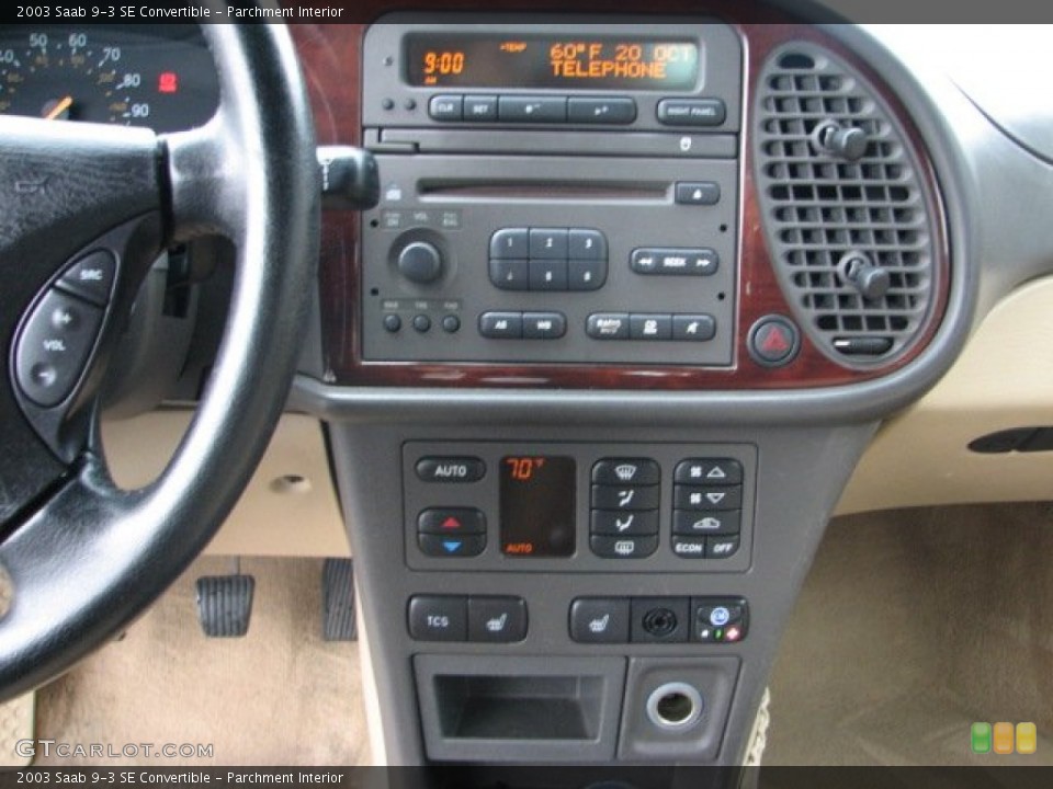 Parchment Interior Controls for the 2003 Saab 9-3 SE Convertible #55515383