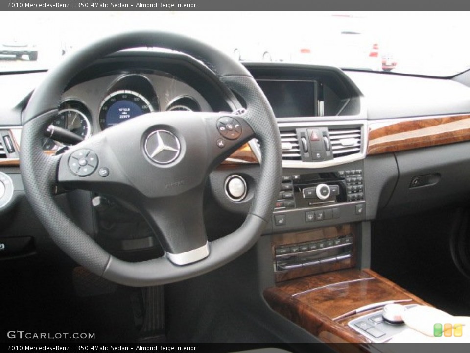 Almond Beige Interior Dashboard for the 2010 Mercedes-Benz E 350 4Matic Sedan #55515443