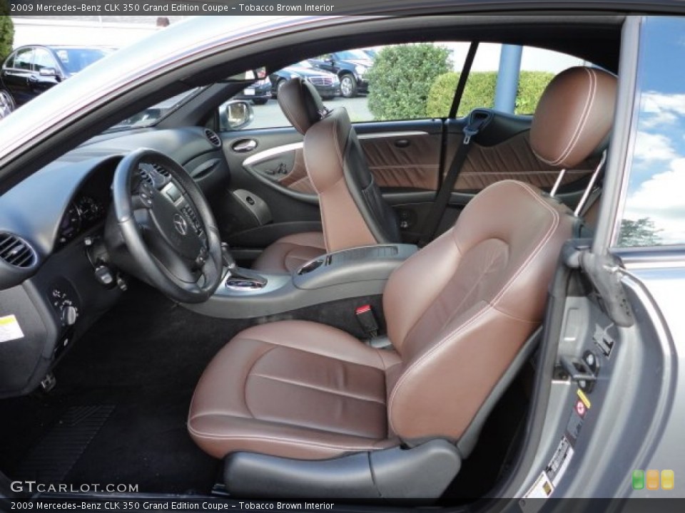 Tobacco Brown Interior Photo for the 2009 Mercedes-Benz CLK 350 Grand Edition Coupe #55516855