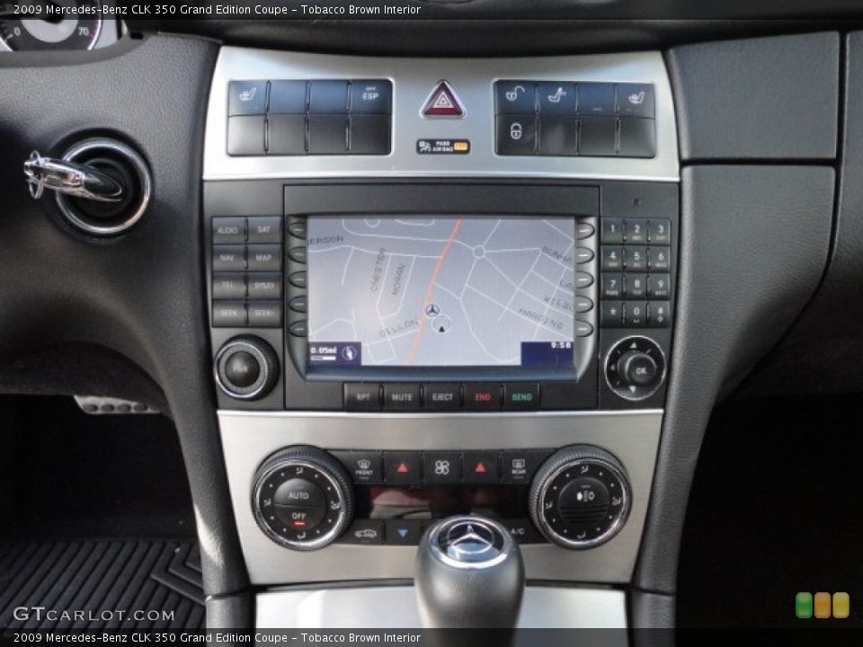 Tobacco Brown Interior Navigation for the 2009 Mercedes-Benz CLK 350 Grand Edition Coupe #55516889