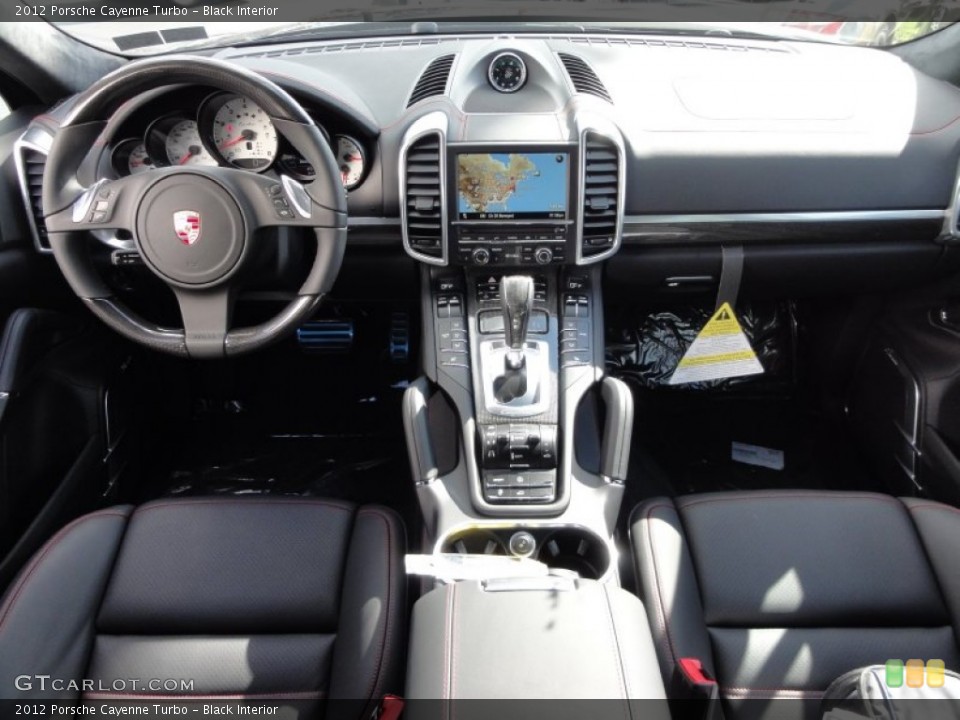 Black Interior Dashboard for the 2012 Porsche Cayenne Turbo #55517084