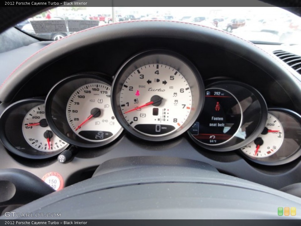 Black Interior Gauges for the 2012 Porsche Cayenne Turbo #55517219