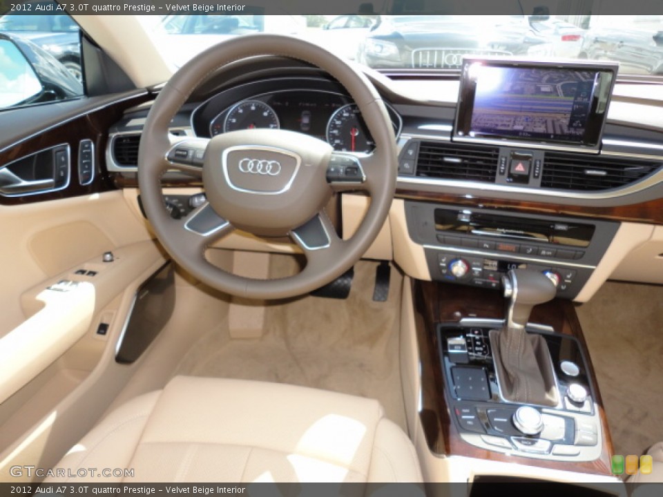 Velvet Beige Interior Dashboard for the 2012 Audi A7 3.0T quattro Prestige #55519298