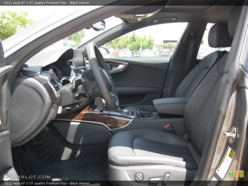 Black Interior Photo for the 2012 Audi A7 3.0T quattro Premium Plus #55519365