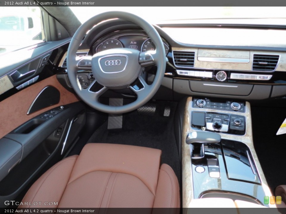 Nougat Brown Interior Dashboard for the 2012 Audi A8 L 4.2 quattro #55519772