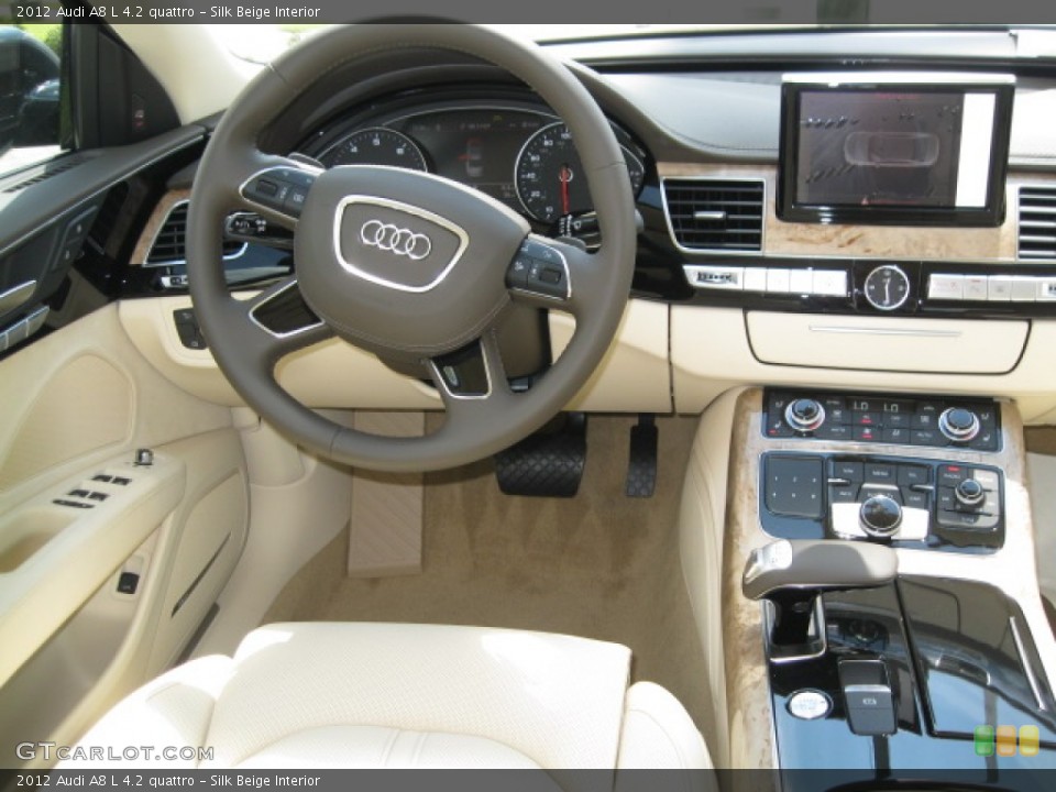 Silk Beige Interior Dashboard for the 2012 Audi A8 L 4.2 quattro #55519922