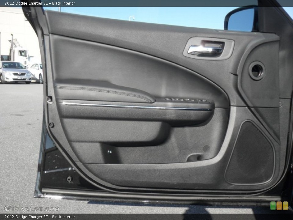 Black Interior Door Panel for the 2012 Dodge Charger SE #55520039