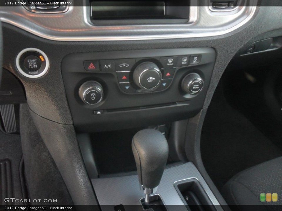 Black Interior Controls for the 2012 Dodge Charger SE #55520078