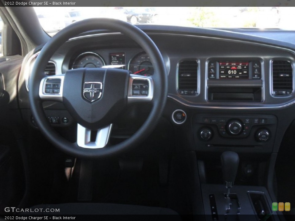 Black Interior Dashboard for the 2012 Dodge Charger SE #55520111