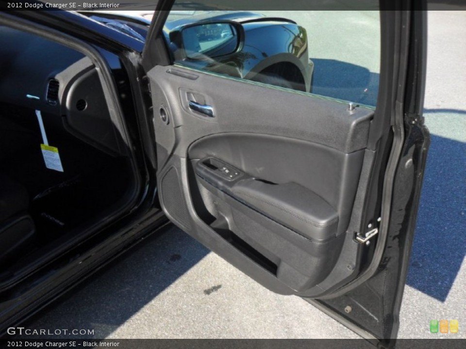 Black Interior Door Panel for the 2012 Dodge Charger SE #55520156