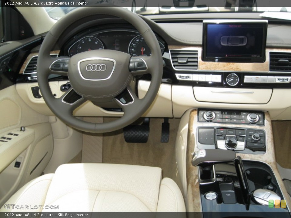 Silk Beige Interior Dashboard for the 2012 Audi A8 L 4.2 quattro #55520282