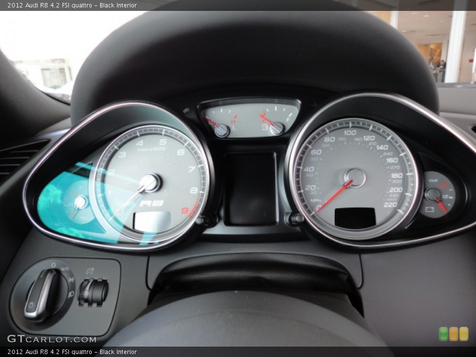 Black Interior Gauges for the 2012 Audi R8 4.2 FSI quattro #55520474