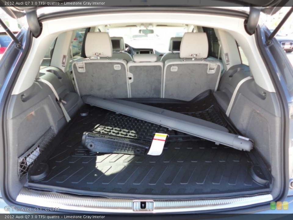 Limestone Gray Interior Trunk for the 2012 Audi Q7 3.0 TFSI quattro #55520609