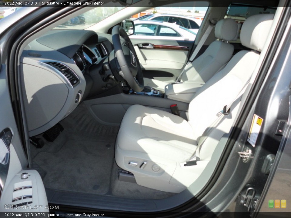 Limestone Gray Interior Photo for the 2012 Audi Q7 3.0 TFSI quattro #55520627