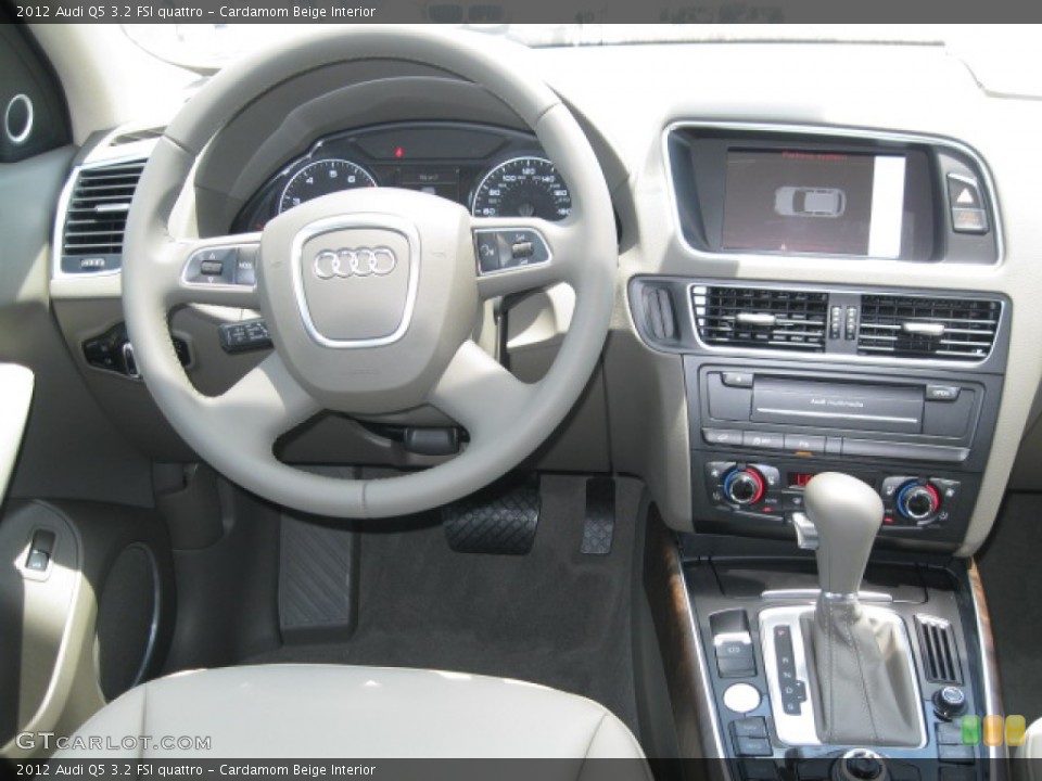 Cardamom Beige Interior Dashboard for the 2012 Audi Q5 3.2 FSI quattro #55520879