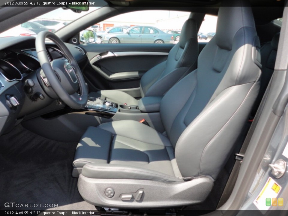 Black Interior Photo for the 2012 Audi S5 4.2 FSI quattro Coupe #55521132