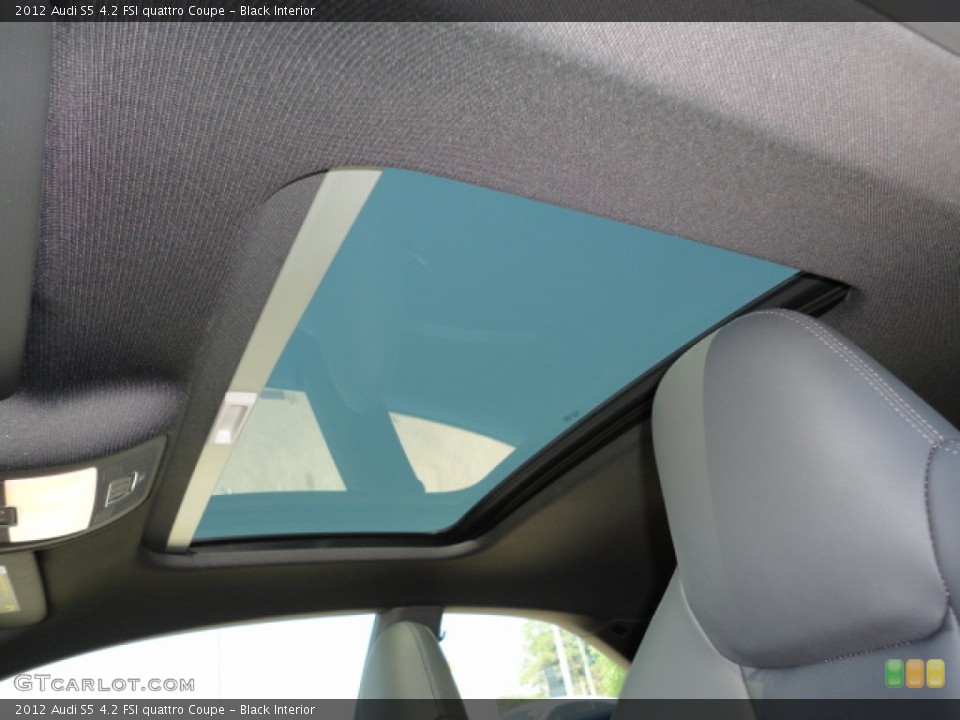 Black Interior Sunroof for the 2012 Audi S5 4.2 FSI quattro Coupe #55521149