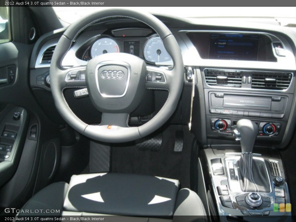 Black/Black Interior Dashboard for the 2012 Audi S4 3.0T quattro Sedan #55521713