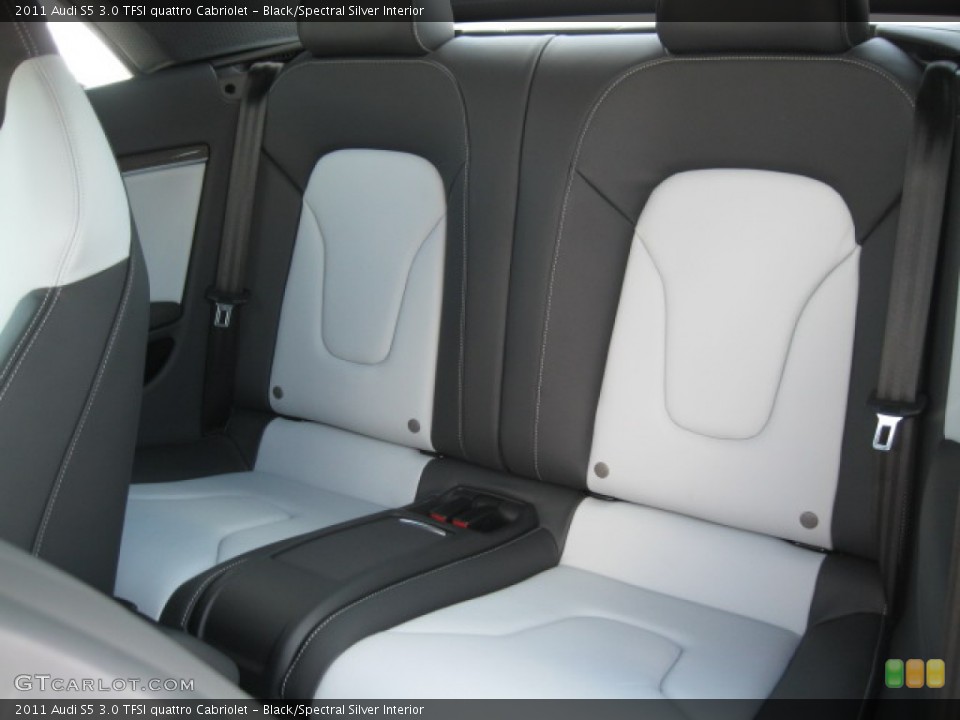Black/Spectral Silver Interior Photo for the 2011 Audi S5 3.0 TFSI quattro Cabriolet #55521803
