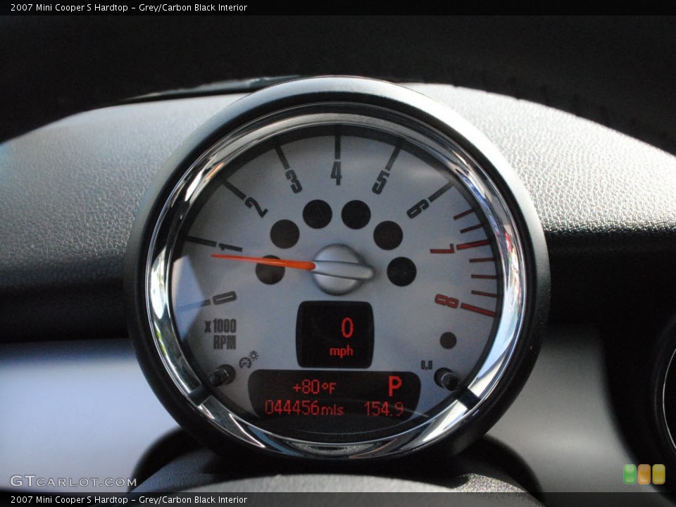 Grey/Carbon Black Interior Gauges for the 2007 Mini Cooper S Hardtop #55523146