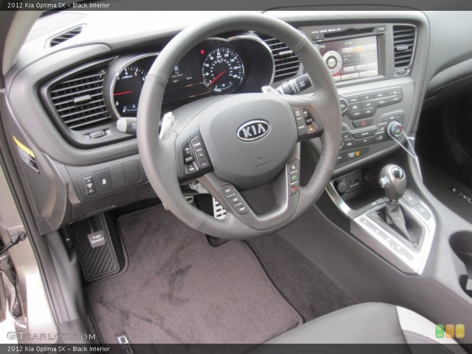 Black Interior Photo for the 2012 Kia Optima SX #55524704