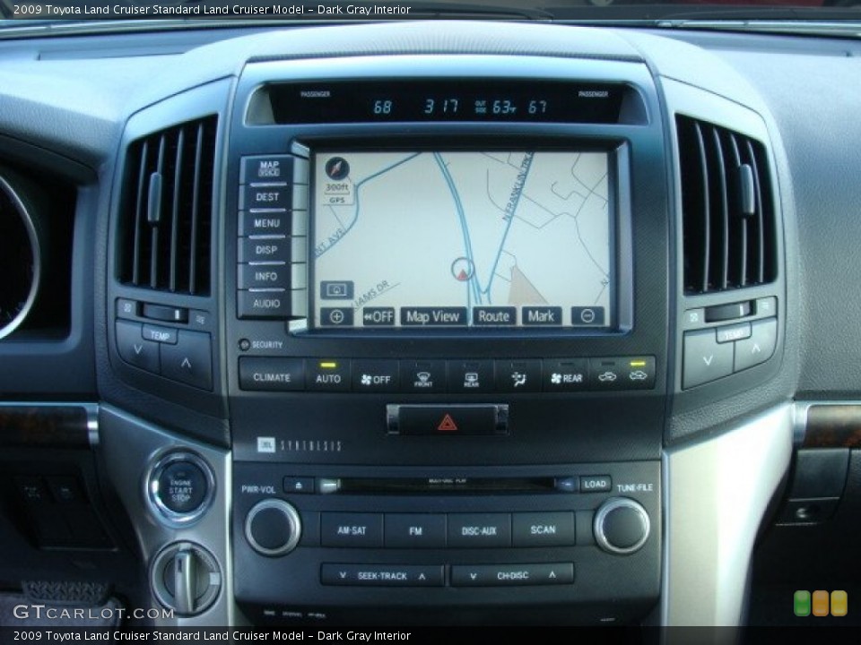 Dark Gray Interior Navigation for the 2009 Toyota Land Cruiser  #55525808