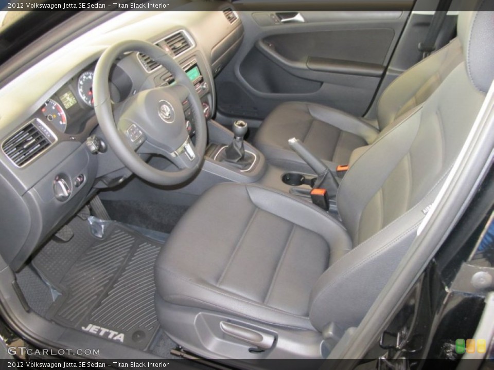 Titan Black Interior Photo for the 2012 Volkswagen Jetta SE Sedan #55526078