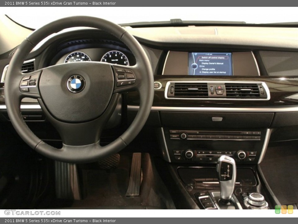 Black Interior Dashboard for the 2011 BMW 5 Series 535i xDrive Gran Turismo #55526144