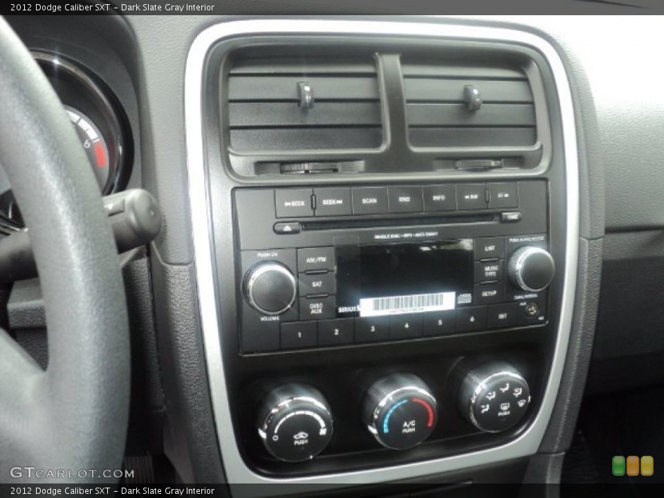 Dark Slate Gray Interior Controls for the 2012 Dodge Caliber SXT #55528111