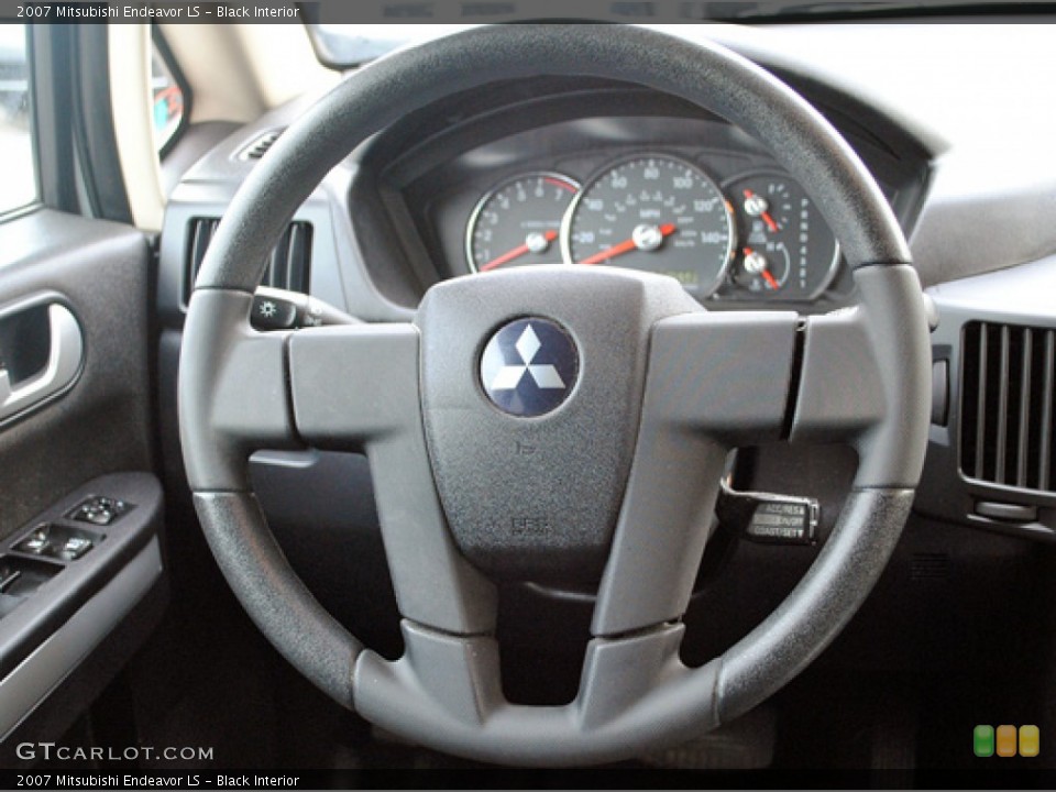 Black Interior Steering Wheel for the 2007 Mitsubishi Endeavor LS #55530341