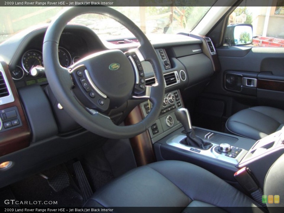 Jet Black/Jet Black Interior Prime Interior for the 2009 Land Rover Range Rover HSE #55531205
