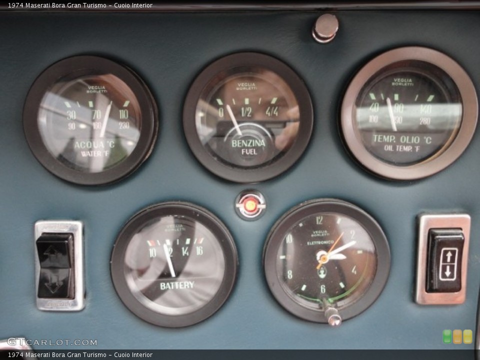 Cuoio Interior Gauges for the 1974 Maserati Bora Gran Turismo #55531820