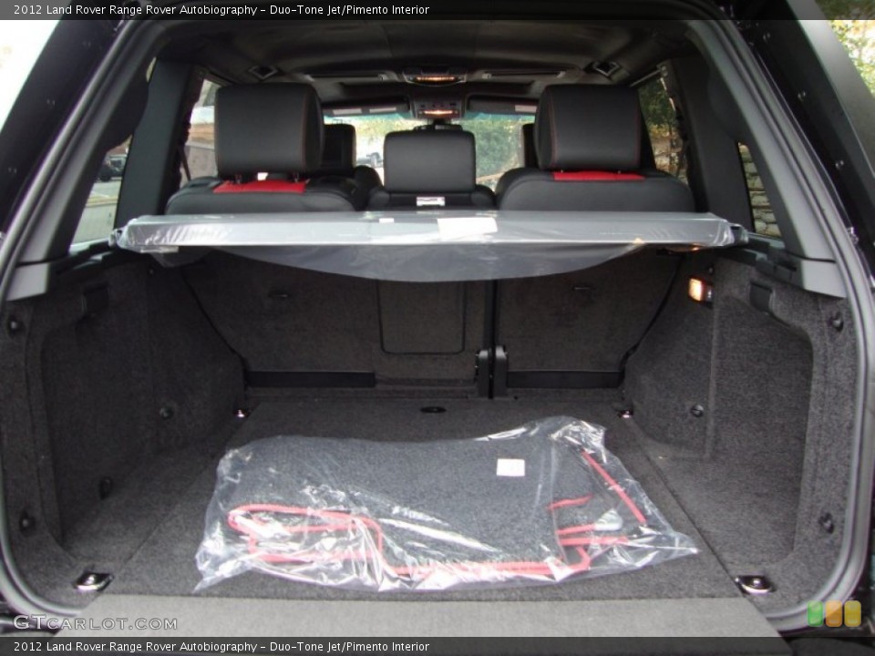 Duo-Tone Jet/Pimento Interior Trunk for the 2012 Land Rover Range Rover Autobiography #55532012
