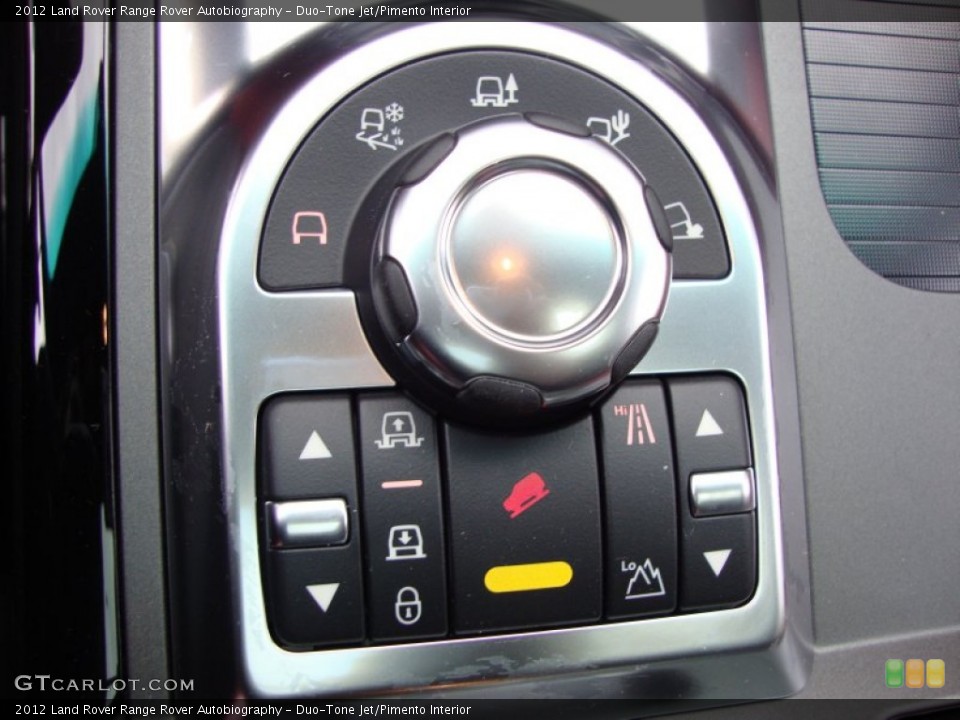 Duo-Tone Jet/Pimento Interior Controls for the 2012 Land Rover Range Rover Autobiography #55532183