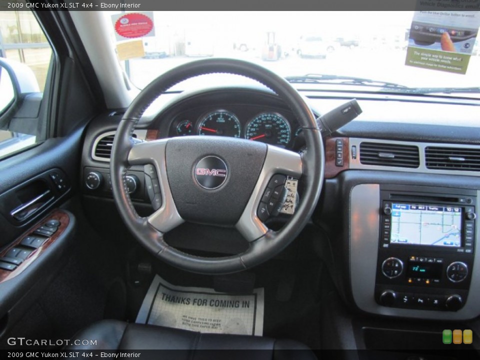 Ebony Interior Dashboard for the 2009 GMC Yukon XL SLT 4x4 #55532930