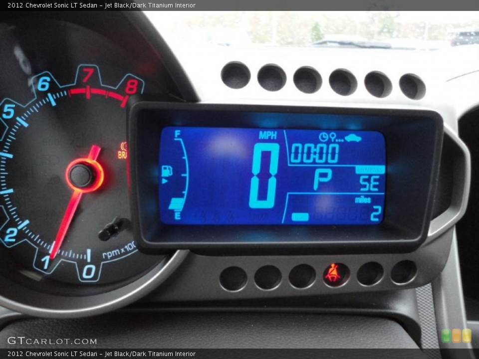 Jet Black/Dark Titanium Interior Gauges for the 2012 Chevrolet Sonic LT Sedan #55532981