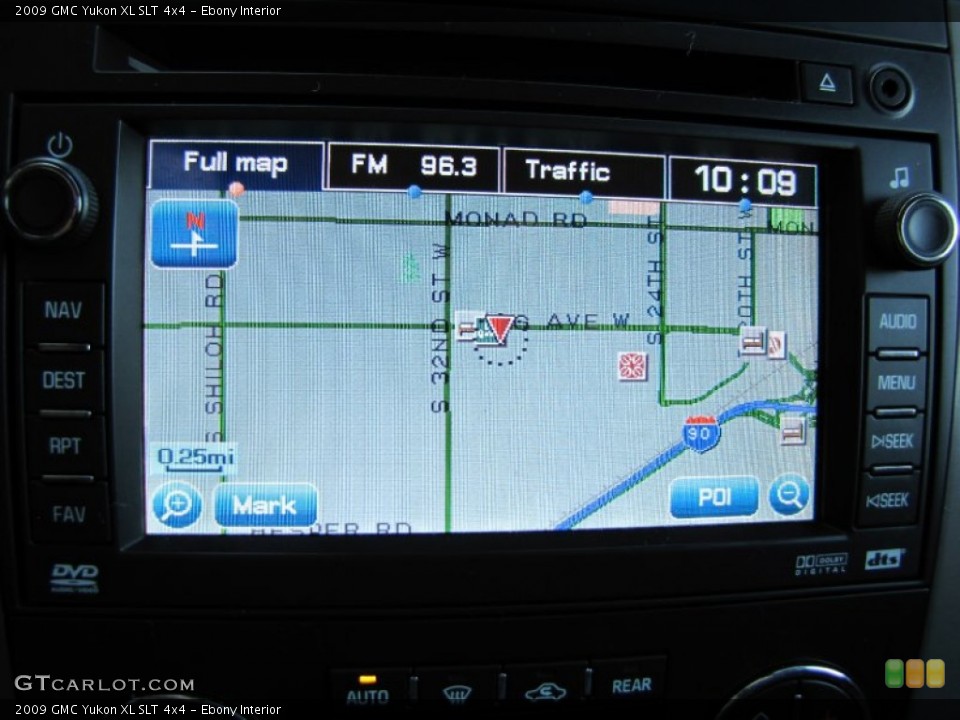 Ebony Interior Navigation for the 2009 GMC Yukon XL SLT 4x4 #55532993