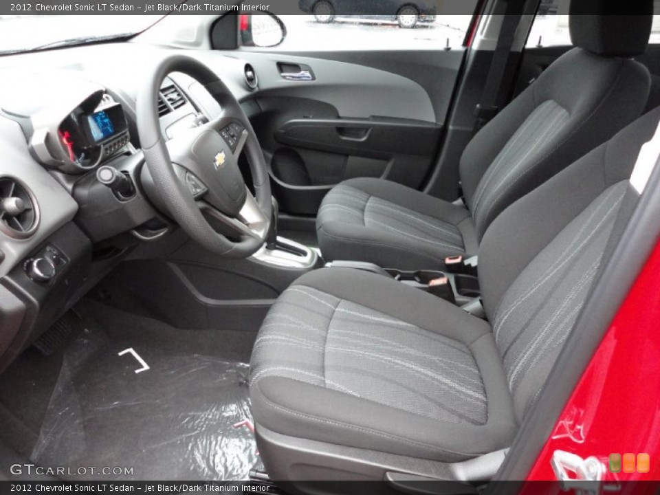 Jet Black/Dark Titanium Interior Photo for the 2012 Chevrolet Sonic LT Sedan #55533050