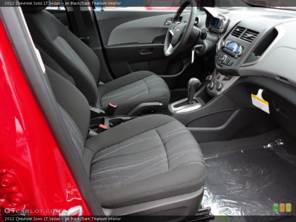 Jet Black/Dark Titanium Interior Photo for the 2012 Chevrolet Sonic LT Sedan #55533089