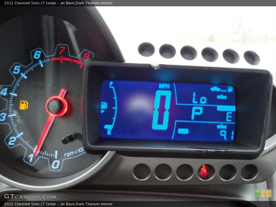 Jet Black/Dark Titanium Interior Gauges for the 2012 Chevrolet Sonic LT Sedan #55533098