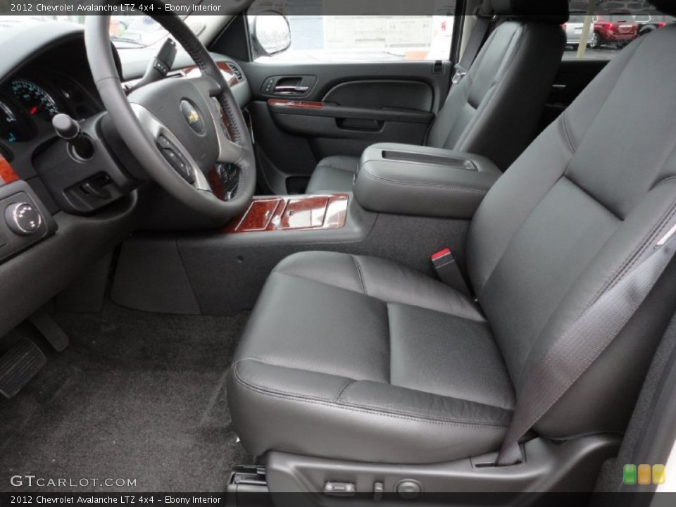 Ebony Interior Photo for the 2012 Chevrolet Avalanche LTZ 4x4 #55533161