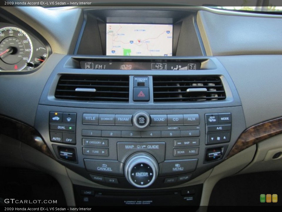 Ivory Interior Controls for the 2009 Honda Accord EX-L V6 Sedan #55533236