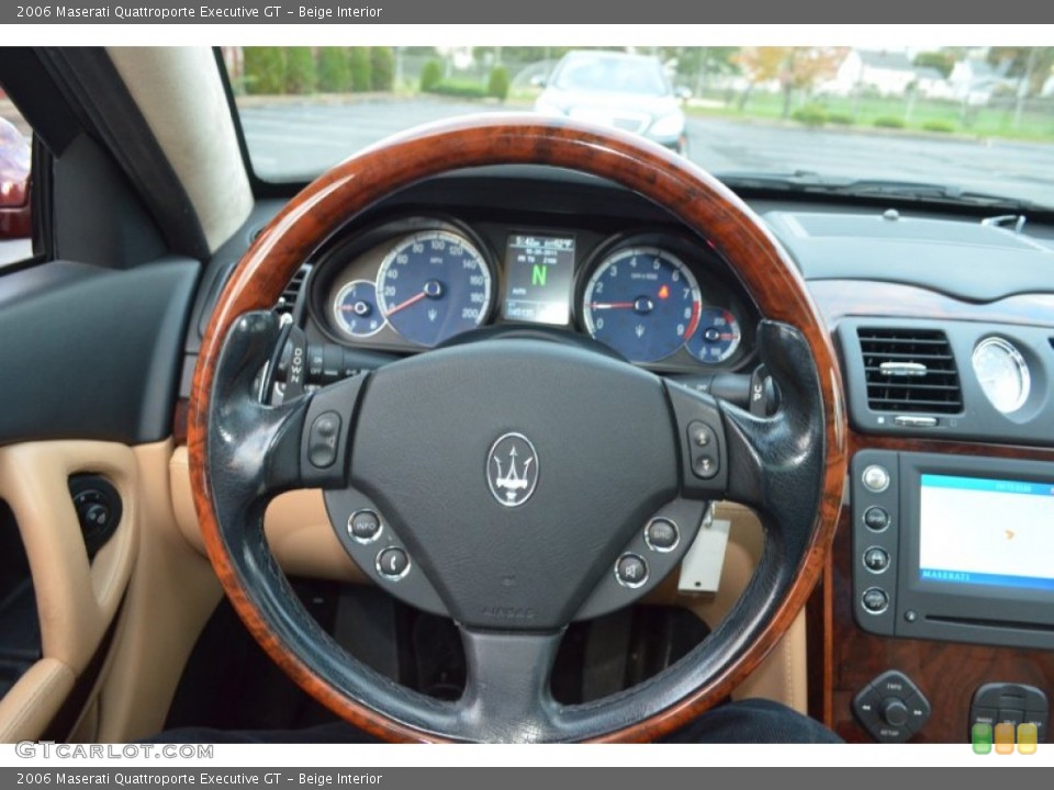 Beige Interior Steering Wheel for the 2006 Maserati Quattroporte Executive GT #55533596