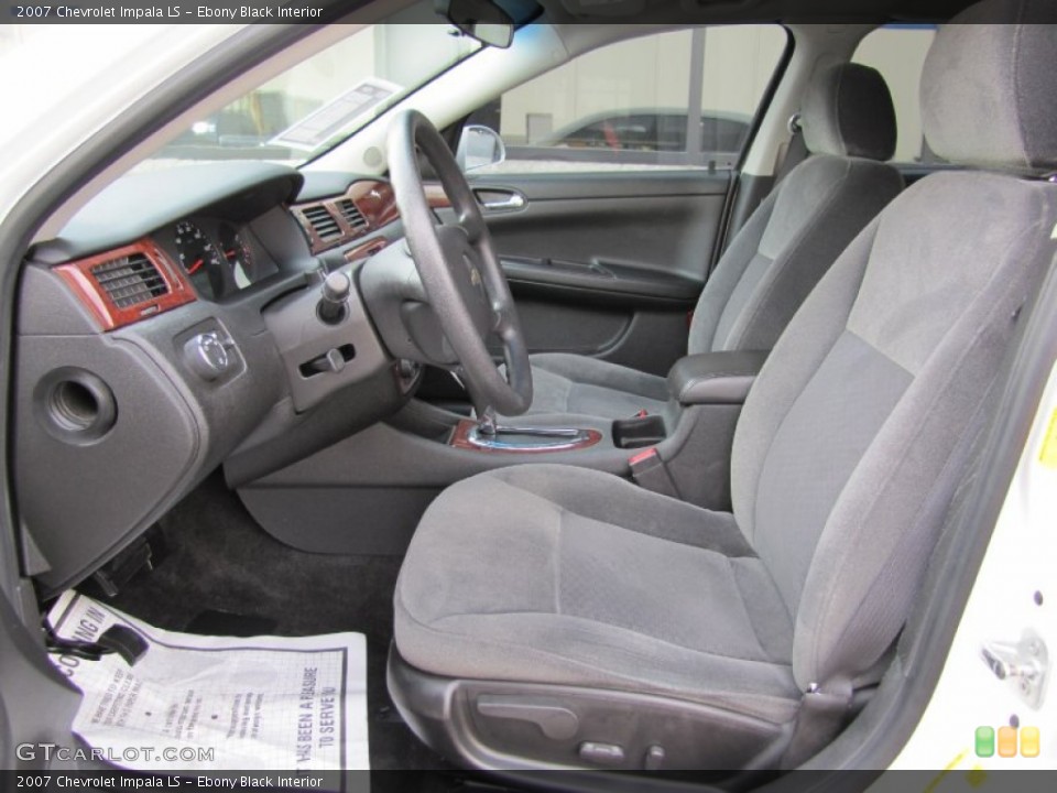 Ebony Black Interior Photo for the 2007 Chevrolet Impala LS #55534012