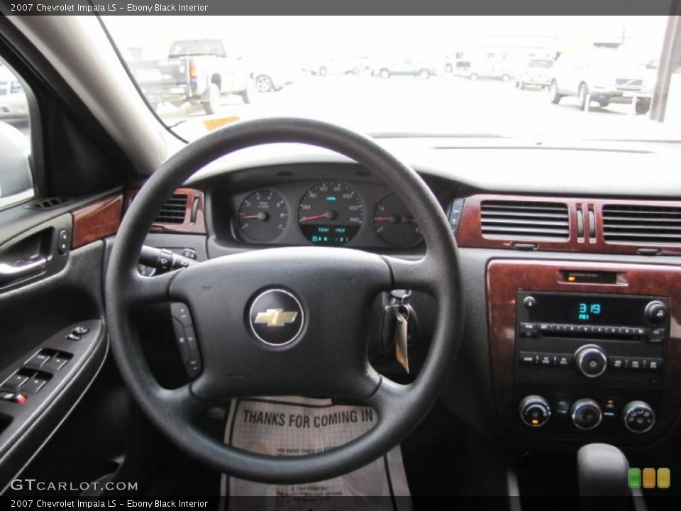 Ebony Black Interior Dashboard for the 2007 Chevrolet Impala LS #55534018