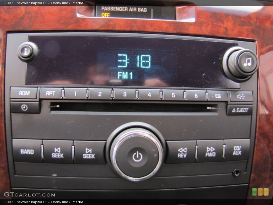 Ebony Black Interior Audio System for the 2007 Chevrolet Impala LS #55534073