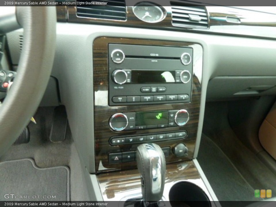Medium Light Stone Interior Controls for the 2009 Mercury Sable AWD Sedan #55535066