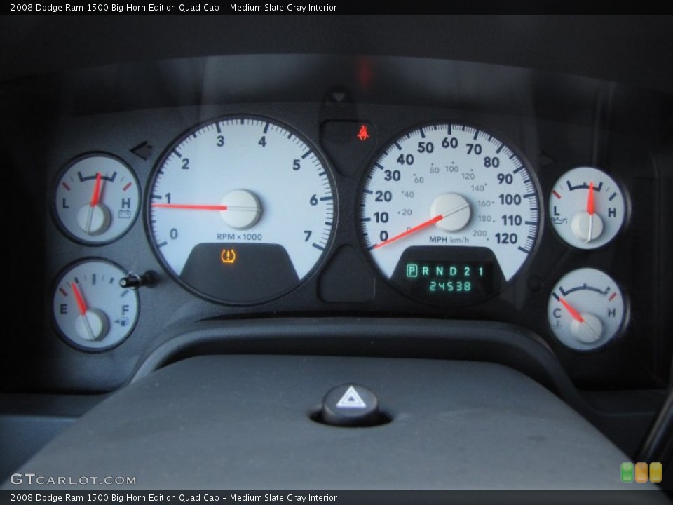 Medium Slate Gray Interior Gauges for the 2008 Dodge Ram 1500 Big Horn Edition Quad Cab #55535720