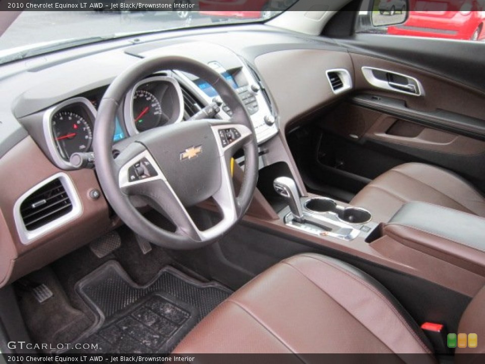 Jet Black/Brownstone 2010 Chevrolet Equinox Interiors